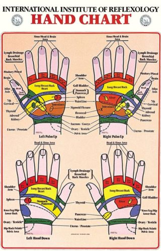 Reflexology Hand Chart – Health and Medicine News