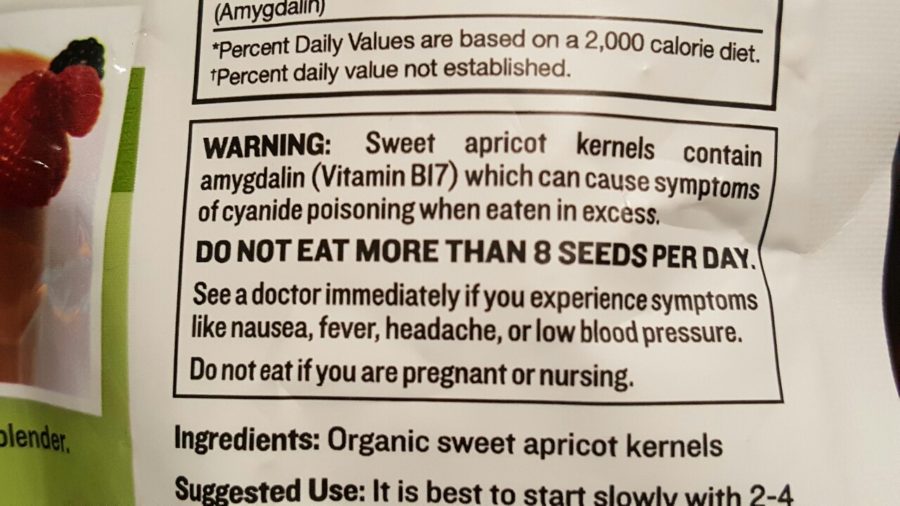 Poisonous Health Food Apricot Kernels